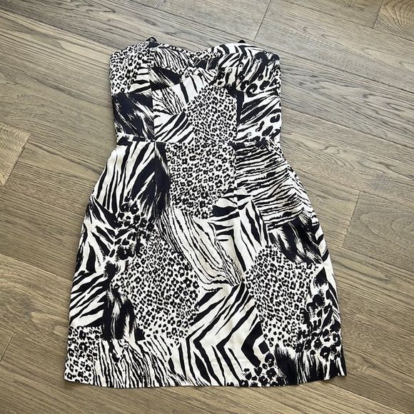 BCBGeneration Dresses & Skirts - 🌸3/$30🌸BCBGENERATION | Animal print black and white tube top dress